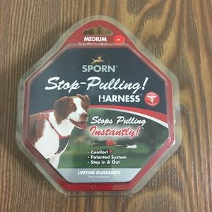 Sporn Stop-Pulling Dog Harnes Red & Black Size M